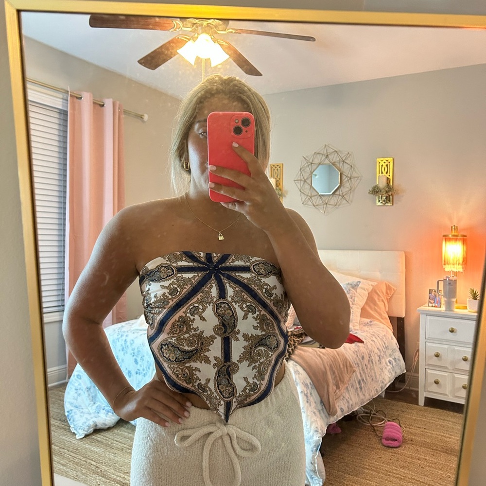 Silk Scarf Top